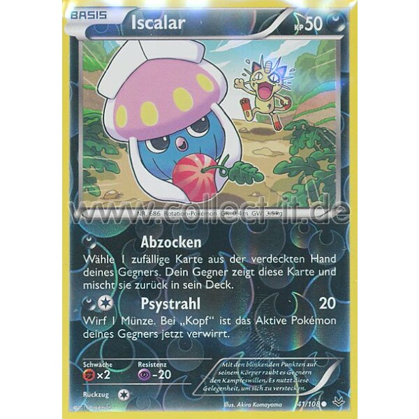 41/108 Iscalar - Reverse Holo | XY Drachenleuchten