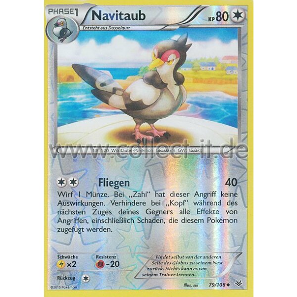 79/108 Navitaub - Reverse Holo | XY Drachenleuchten