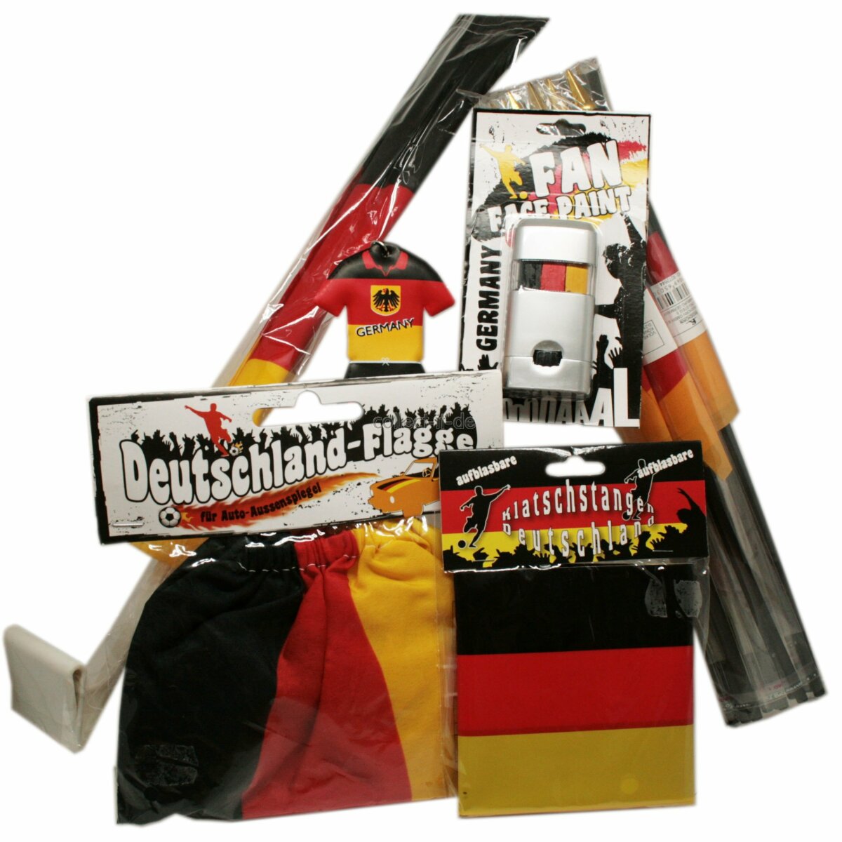 Deutschland - WM/EM Fanartikel Paket 1 - 6 Teilig, 4,99 €