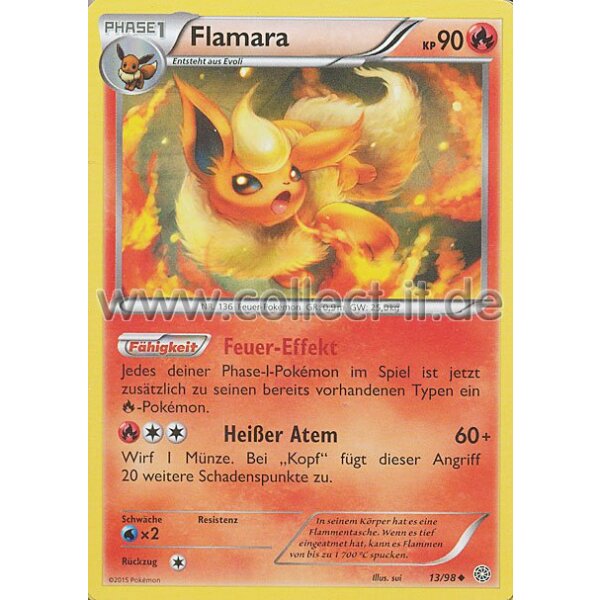 13/98 Flamara | XY Ewiger Anfang