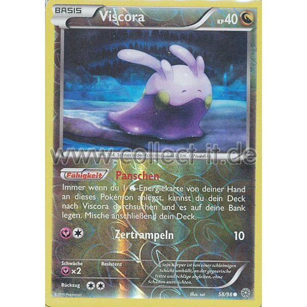 58/98 Viscora - Reverse Holo | XY Ewiger Anfang