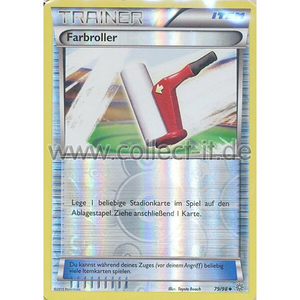 79/98 Farbroller - Reverse Holo | XY Ewiger Anfang