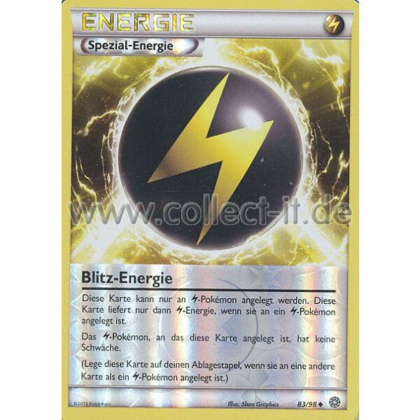 83/98 Blitz-Energie - Reverse Holo | XY Ewiger Anfang