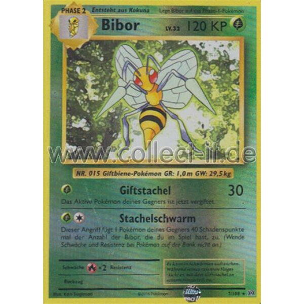 7/108 Bibor - Reverse Holo - Evolution