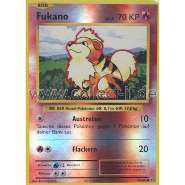 17/108 Fukano - Reverse Holo - Evolution