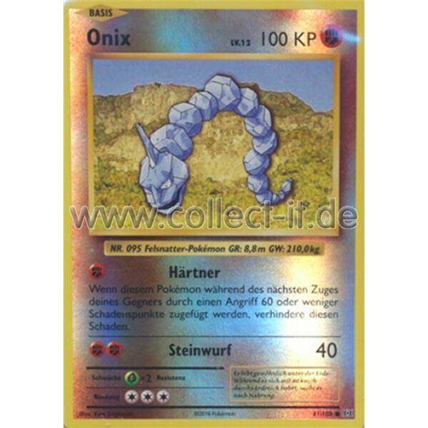 Onix - XY: Evolutions Reverse Holo - Pokemon