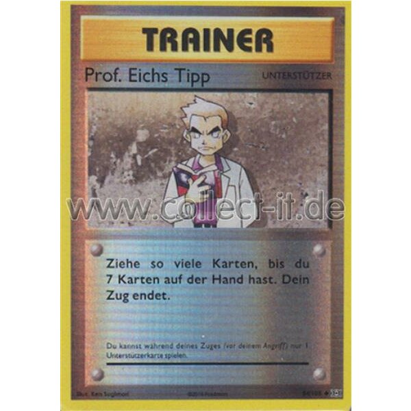 84/108 Trainer - Prof. Eichs Tipp - Reverse Holo - Evolution