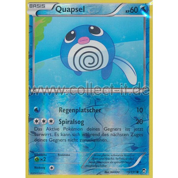 15/111 - Quapsel - Reverse Holo | XY Fliegende Fäuste