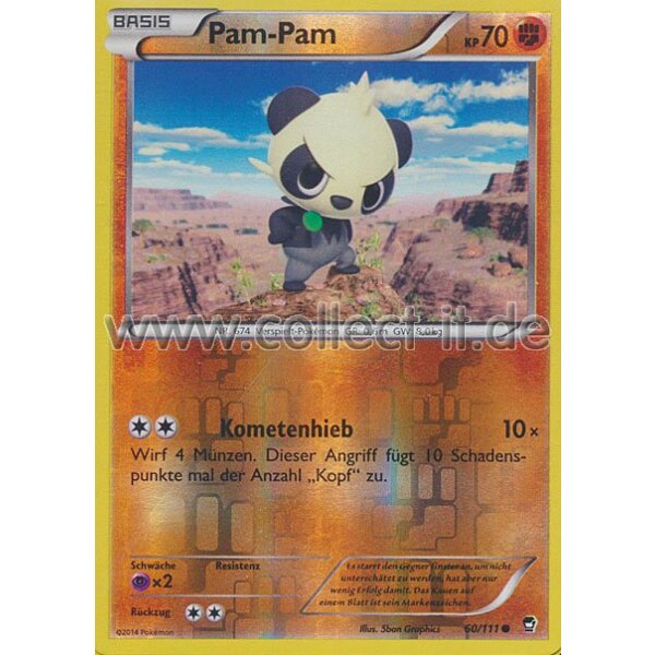 060/111 - Pam-Pam - Reverse Holo | XY Fliegende Fäuste