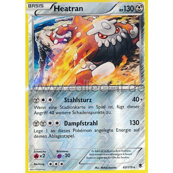 63/119 Heatran - Reverse Holo