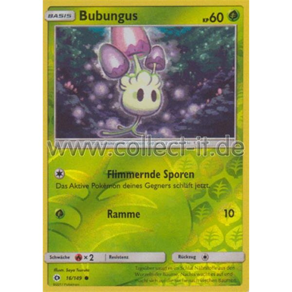 16/149 Bubungus - Reverse Holo - Sonne und Mond