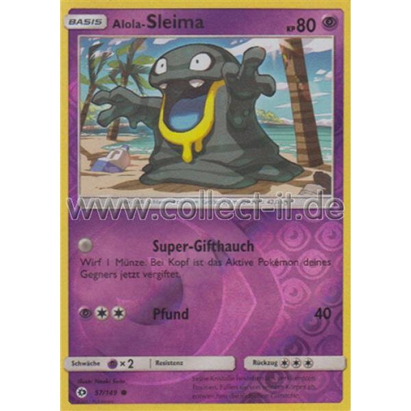 57/149 Alola-Sleima - Reverse Holo - Sonne und Mond