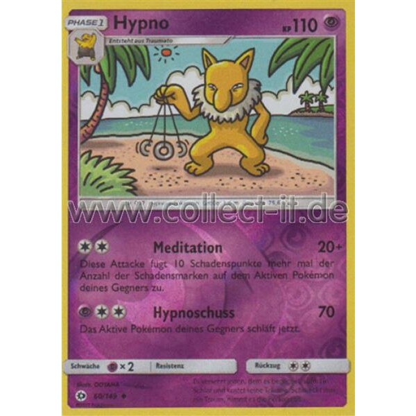 60/149 Hypno - Reverse Holo - Sonne und Mond