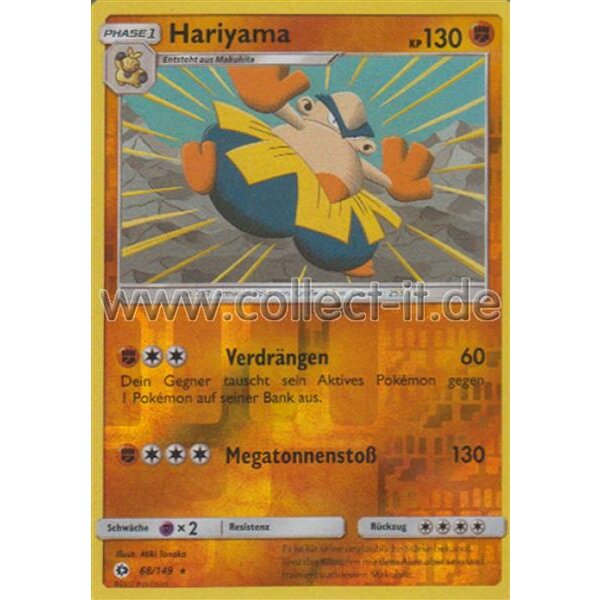 68/149 Hariyama - Reverse Holo - Sonne und Mond