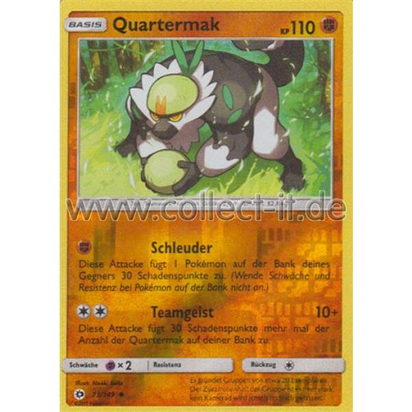 73/149 Quartermak - Reverse Holo - Sonne und Mond