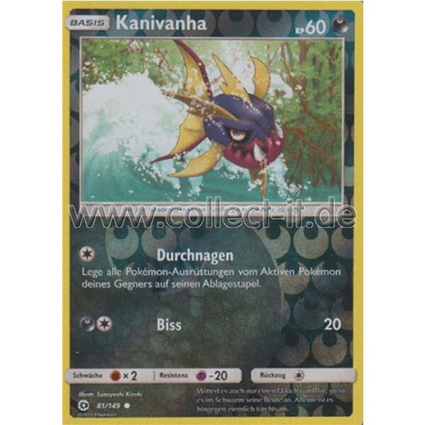 81/149 Kanivanha - Reverse Holo - Sonne und Mond