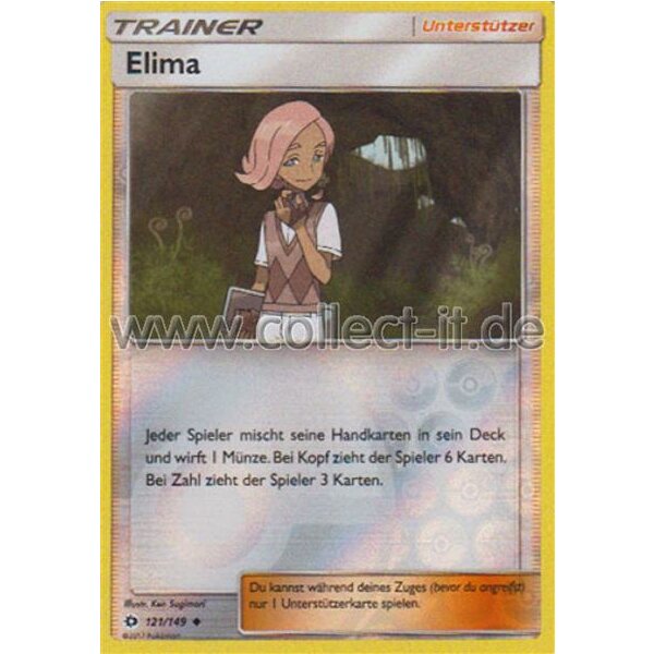 121/149 Elima - Reverse Holo - Sonne und Mond