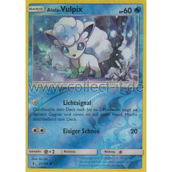 21/145 Alola-Vulpix - Reverse Holo - Stunde der Wächter