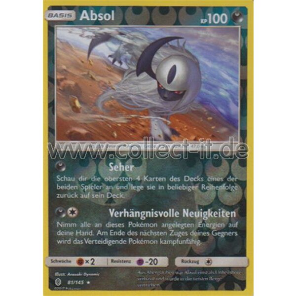 81/145 Absol - Reverse Holo - Stunde der Wächter