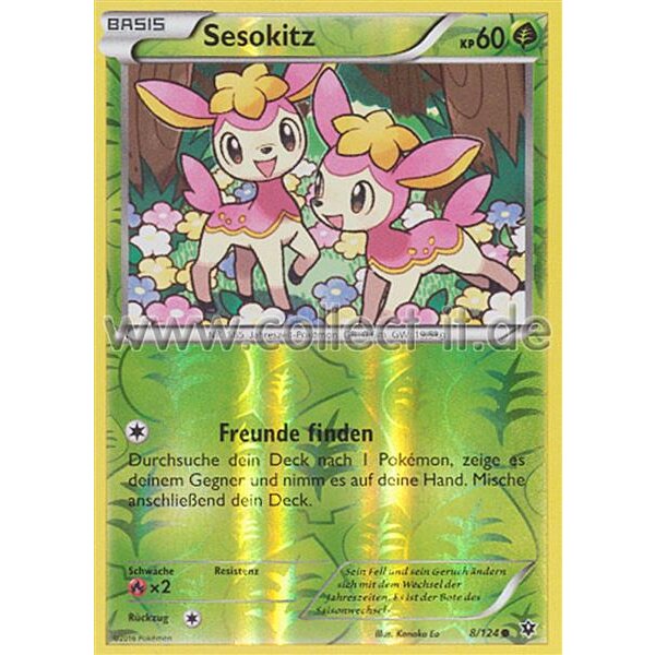 8/124 Sesokitz - XY - Schicksalsschmiede - Reverse Holo