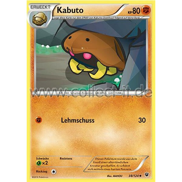 38/124 Kabuto - XY - Schicksalsschmiede