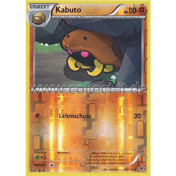 38/124 Kabuto - XY - Schicksalsschmiede - Reverse Holo