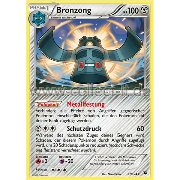 61/124 Bronzong - XY - Schicksalsschmiede