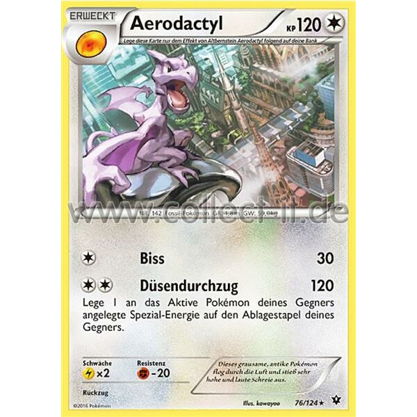 76/124 Aerodactyl - XY - Schicksalsschmiede