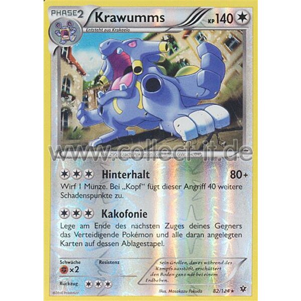 82/124 Krawumms - XY - Schicksalsschmiede - Reverse Holo