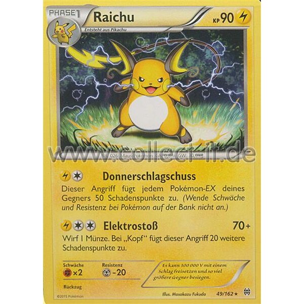 49/162 Raichu | XY Turbostart