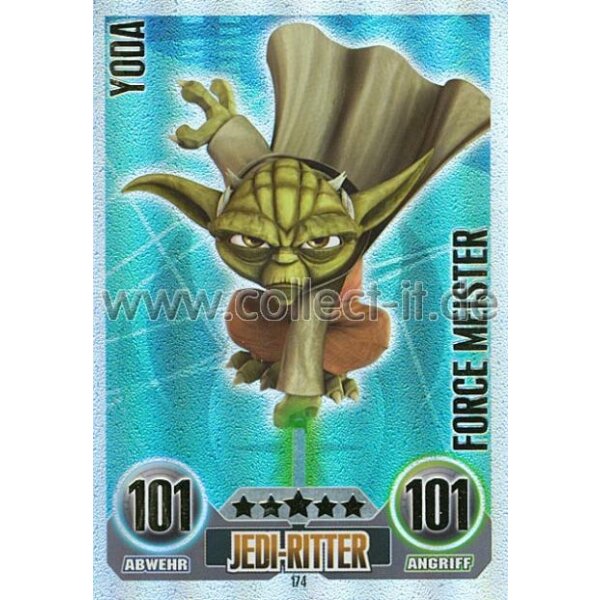 Carta de Jogo: Yoda (Star Wars Force Attax(The Force Awakens) Col