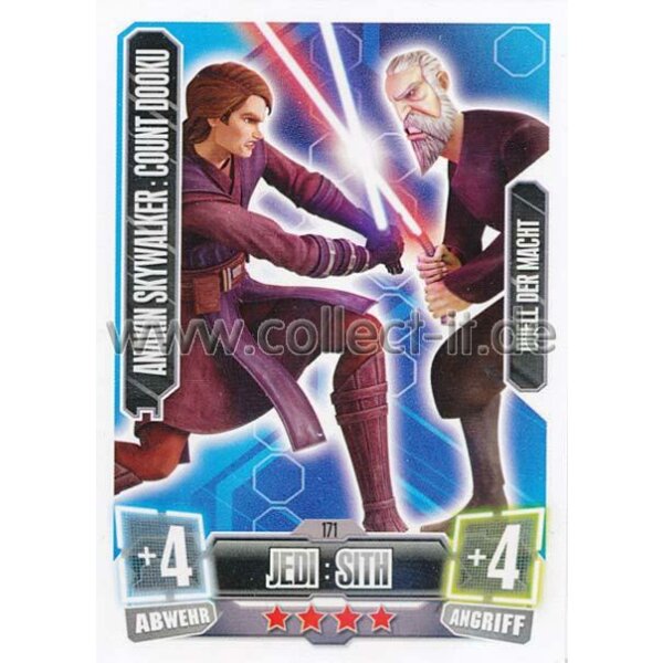 FA2-171 - ANAKIN SKYWALKER : COUNT DOOKU - Jedi : Sith - Duell der Macht - SERIE 2 (2011)