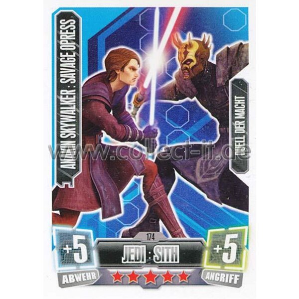 FA2-174 - ANAKIN SKYWALKER : SAVAGE OPRESS - Jedi : Sith - Duell der Macht - SERIE 2 (2011)