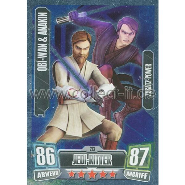 FA2-213 - OBI-WAN & ANAKIN - Jedi-Ritter - Die Republik - Zusatz-Power - SERIE 2 (2011)