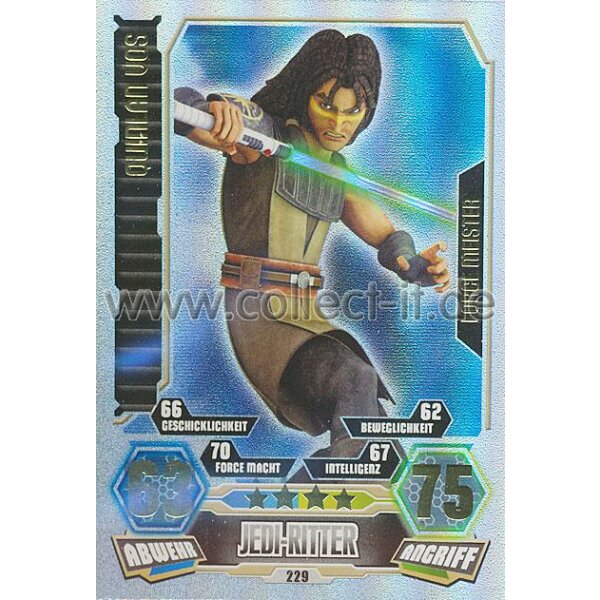 FA3-229 - QUINLAN VOS - Jedi Ritter - Force Meister - SERIE 3