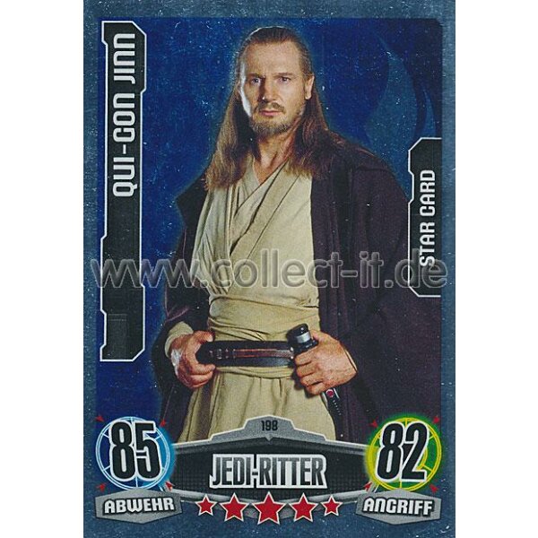 FAMOV1-198 - QUI-GON JINN - Star Card - Jedi-Ritter - Die Republik