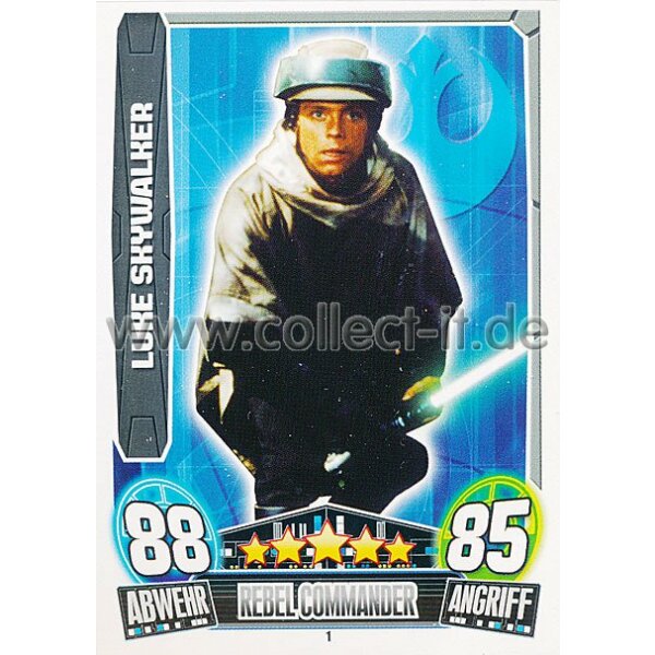 FAMOV3-001 - LUKE SKYWALKER - Rebel Commander - Die Allianz