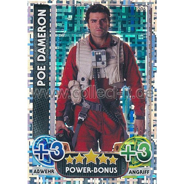 FAMOV4 - 206 - Poe Dameron - Power-Bonus - Glitzer-Karten