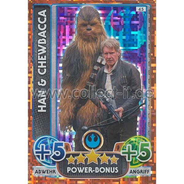 FAMOV4 - S45 - Han & Chewbacca - Power-Bonus - Der Widerstand - Spezial Karte