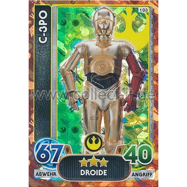 FAMOV4 EXTRA - 103 - C-3PO - Der Widerstand - Rainbow Karte