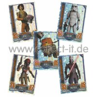 RA1 - Spar 1 - 5 verschiedene Star Wars Glitzer-Karten -...