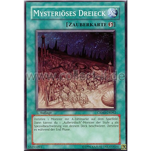 CRMS-DE062 Mysteriöses Dreieck - 1. Auflage