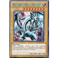 DL09-DE001 Blauäugiger w. Drache - Blaue Schrift